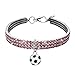 Produktbild Fymia Nette Mini Hund Bling Strass Halsband Halsbänder Fancy Dog Halskette
