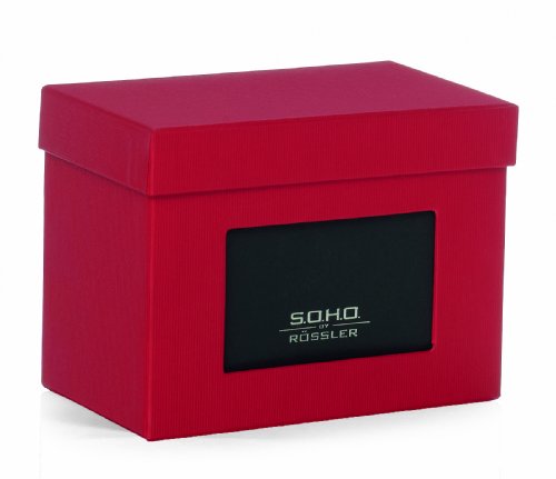 Rssler Papier 1325452365 - S.O.H.O. Fotokiste mit Passpartout, Gre: circa 16.5 x 10 x 12.5 cm, rot