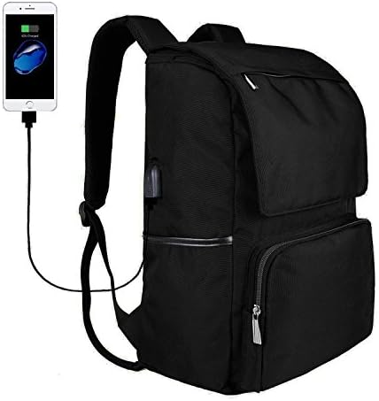 USB 15.6 Inch Laptop Backpack, AFBEST Sports Backpack with USB Charging Port, Anti-Theft Water Resistant Large Compartment Casual Bag for Men &amp;Women