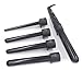 YUNAI Interchangable 5P Hair Curler Wands Black