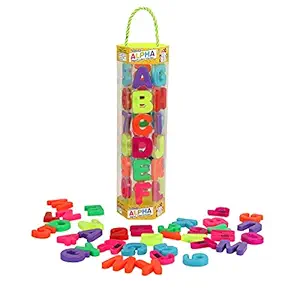 Nongi Alpha Fun Learning Education Toy - Magnetic Letters (A-Z) Numbers (0-9) for Kids Age3+ (Multicolor)
