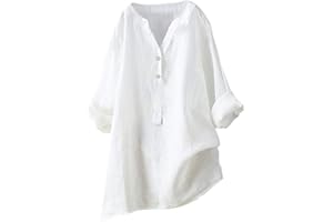 WILLBEST Women's Dress Shirts Long Sleeve Button Down Shirt Cotton Plaid Business Casual Work Tunic Blouse Tops Shirts