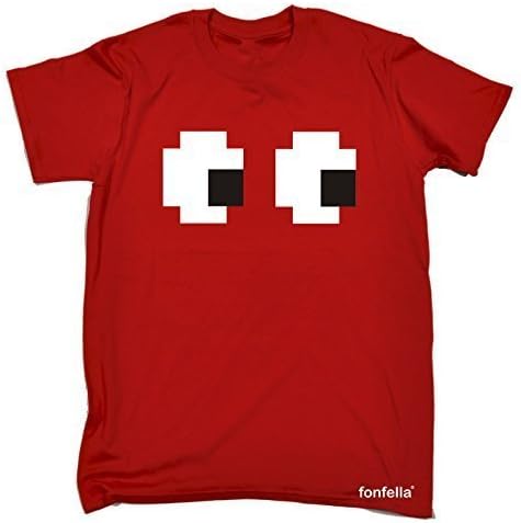 123t Kids - T-Shirt Premium Pixelated Eyes Design T Shirt Ages 3-13