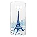 Produktbild Galaxy S8 Hülle,Samsung Galaxy S8 Schutzhülle, Edaroo Retro Blau Turm Muster Weich Backcover Schutzhülle Durchsichtig Flexibel Klar Transparent Gel Silikon Tpu Hülle Superdünn Stoßfest Tasche Etui Bumper für Samsung Galaxy S8