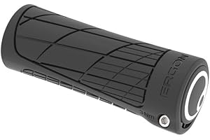 Ergon - GA2 Ergonomic Lock-on MTB uchwyty rowerowe, kompatybilne z pojedynczym ruchem Shift, do rowerów górskich, kolor czarny