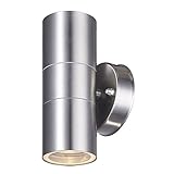 LED BEREIT - Diese Leuchte akzeptiert 2 x LED GU10 Lampen (nicht im Lieferumfang enthalten). Maximale Leistung: 35W. Voll dimmbar bei Verwendung mit dimmbarer LED-Lampe.