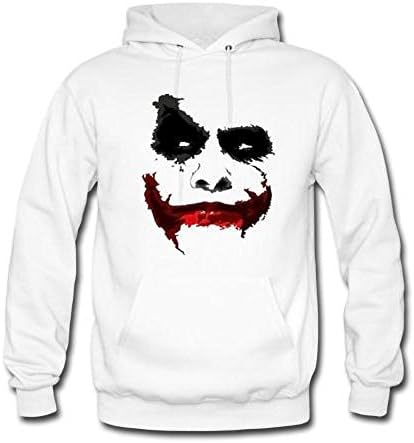 Mavis Custom Men's Joker Gildan Hoodie Sweatshirt White -  White - 