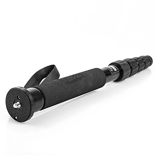 Lenjoys Big Ben 100 Aluminium-Einbeinstativ (Hhe: 1,43m, Gewicht: 500g) ideal fr die professionelle Fotografie auf Reisen