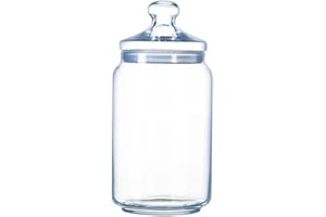 CALLE DEL REGALO Tarro de cristal con tapa para guardar dulces, bombones, galletas…