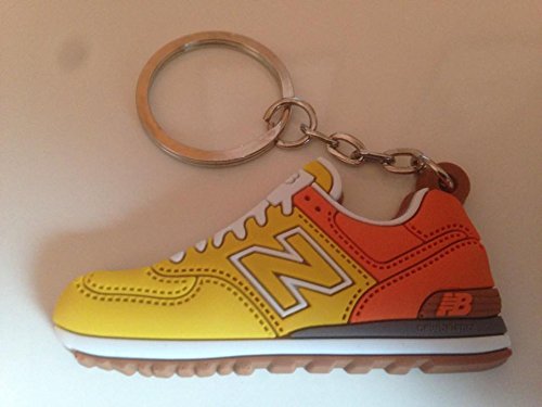 Preisvergleich Produktbild New Balance 574 Schlüsselanhänger Gelb Sneaker Keychain Orange