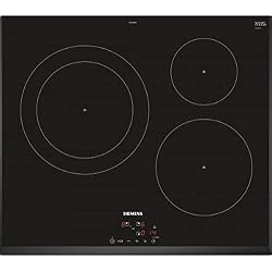 Siemens EH651BJB1E plaque Noir Intégré Plaque avec zone à induction - Plaques (Noir, Intégré, Plaque avec zone à induction, Verre-céramique, 2200 W, 2600 W)