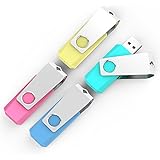 KEXIN 4PACK 16GB USB Flash Drive USB Pen drive 2.0 Multi-Color-Yellow,Blue,Pink,Cyan …