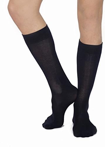 Bamboo Socks for Men (42-46 9-12 UK, Black-Grey-Navy.)