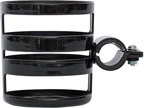 PROMETHEUS Universal Flaschenhalter für Kinderfahrzeuge | Universelle Halterung für Kinderfahrrad | Laufrad | Kinderwagen in Schwarz | Becherhalter Getränkehalter | Stabiles Hart-Kunststoff | geeignet für die meisten Flaschen Becher und Dosen | Edition 2017 - 3