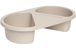 BÉBÉ-JOU Bebe-Jou Waschschüssel Waschbecken mit 2 Fächern + Ablage Taupe | 415505