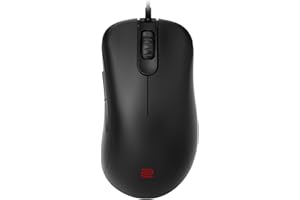 BenQ Zowie EC1-C Ergonomic Gaming Mouse for Esports | Paracord Cable & Mouse Wheel with 24 Levels | Matte Black Coating | Large Design