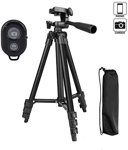 Camera Tripod,You King 42 inch Phone Tripod for Iphone And Smart Phone, Aluminum Tripod With Remote Control(black)