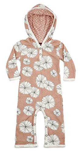 Milk Barn Baby Romper Suit with Hood in different designs -  pink - M