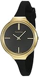 Calvin Klein Damen Analog Quarz Uhr mit Silikon Armband K4U235B1