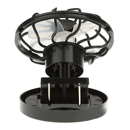 Gazechimp Mini Solar-Ventilator mit Mini-Solarzelle und Klemme - 7