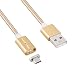 Produktbild Mbuynow Micro USB Kabel Magnet Kabel Magnetische Micro USB Ladekabel Android Ladekabel 3A/1 m High Speed Sync mit LED Statusanzeige für Samsung, HTC, Motorola, Android und mehr (Gold)