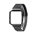 Produktbild Für Fitbit Blaze Band, wearlizer Milanaise Loop Armbanduhr Band Ersatz mit Metall Rahmen Edelstahl Armband für Fitbit Blaze