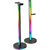 Meetion | BK200 | Siyah | Akıllı Aydınlatmalı Oyuncu Kulaklık Standı | USB Type-C Bağlantı