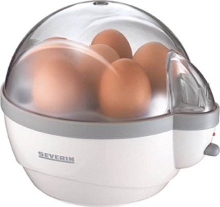 Preisvergleich Produktbild Eierkocher, weiß / grau, bis zu 6 Eier