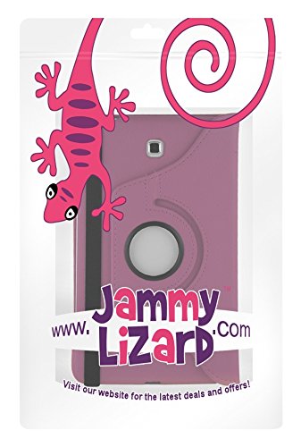 JAMMYLIZARD | Hülle für [ Samsung Galaxy Tab 4 8.0 ] 360 Grad rotierende Ledertasche mit automatischer Schaltfunktion, LILA - 7