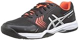 black/silver ASICS Herren Gel-Dedicate 5 Tennisschuhe, Schwarz (Black/Silver 007), 48 EU