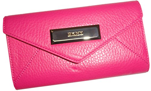 Price comparison product image DKNY Women's Soft Ego Leather Wallet Fuchsia