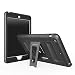 Produktbild MoKo Hülle für iPad Mini 3 / 2 / 1 - Silikon + Schwarz hartem Polycarbonat Protector mit faltbarer Kickstand Tasche Schutzhülle Case für Apple iPad Mini 3/2/1, Schwarz (Nicht für Mini 4)