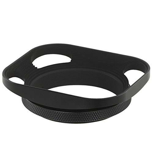 Haoge Pro 49  mm universel carr   en m  tal    visser support Pare-soleil pour 49  mm Canon Nikon Sony Leica Leitz Voigtlander Nikkor objectif Pentax Panasonic Olympus Contax et autres 49  mm Filetage de filtre objectif