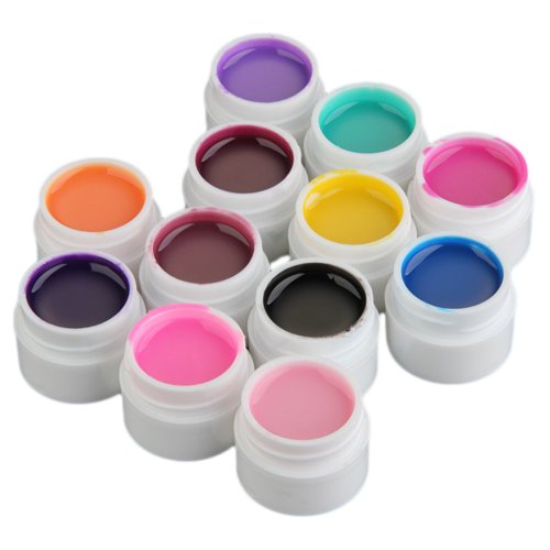 UV Gel Nailart 12 Farben Farbgel Set Polish Nagelgel Gellack Gelpolish Gefragt