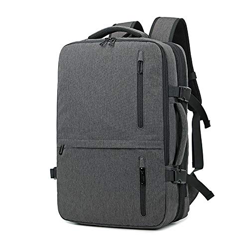 Preisvergleich Produktbild MUXIN Reiserucksack, Multifunktionslager langlebige Oxford-Stoff-USB-Handtasche, Einzigartiges Teleskop-Design, Passend für 17-Zoll-Notebook,Gray