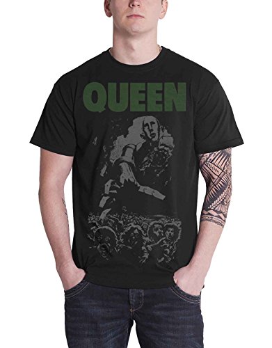 Queen T Shirt News Of The World Full Cover 40 years Official Mens Black M - Buy Online in UAE 