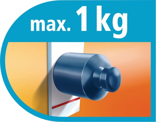 tesa selbstklebende Metall-Haken, bis 1kg, wieder ablösbar, eckig - 5