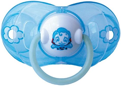 ElemedLatex Smart Pacifier, 0 To 6 Months, Cherry Shape, Light Blu Super Eroe