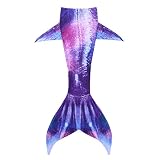 colas de escape cromadas Prefecto para vacaciones en la playa, fiesta en la piscina, natación, baño, actuación, cosplay, fiesta temática, etc