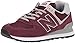 Produktbild New Balance Women's 574v2 Evergreen Lifestyle Sneaker, Burgundy, 9 D US