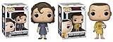 From strangers things, Eleven (Snowball Dance) and Eleven (Burger T-Shirt), as a stylized POP vinyl from Funko!