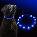 Hundehalsband Led Blau Leuchthalsband Hunde Sicherheitshalsband Leuchtschlauch