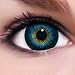 Produktbild Linsenfinder Lenzera Circle Lenses blaue 'Barbie Blue' ohne und mit Stärke + Kombilösung + Behälter 15mm Big Eyes farbige Kontaktlinsen