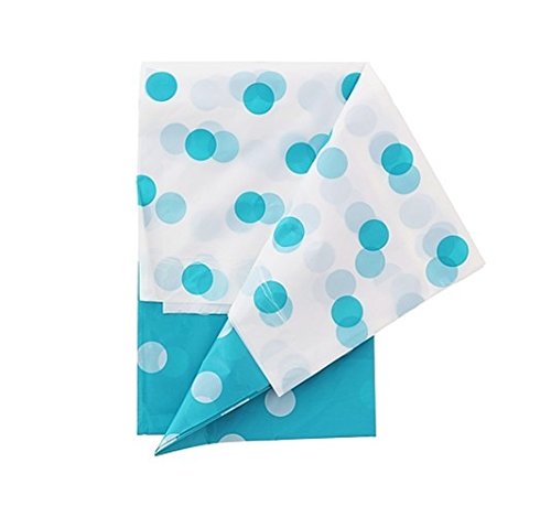 Preisvergleich Produktbild Obrus foliowy Groszki blekitny 128x181 cm