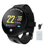 Quiet.T Bluetooth Fitness Activity Tracker, Wasserdichte Smart Watch Puls Blutdruck Schlaf Monitor Q8-VO Farb-Bildschirm Smart Armband für Android IOS