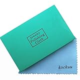 kockuu-Poliertücher für Sterlingsilber, Gold, Platin, Messing und Kupfer, 10 Stück, Schmuck-Reinigungstücher, einzeln verpackt in Premium-Etui aus Pappe – 10 Stück navy