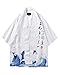 Produktbild Liangzhu Herren Strand Kimono Gedruckt Tops Cardigan Leichte Jacke Oberteil Wie Bild M