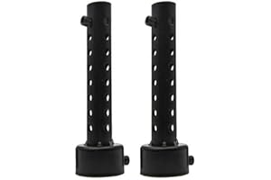 Riloer 2 pièces universel 48mm moto silencieux d'échappement moto silencieux peut insérer déflecteur silencieux DB Killer amovible (noir)