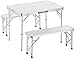 Produktbild Outsunny 3tlg Campingtisch Set Klapptisch Sitzgruppe Picknicktisch Koffertisch inkl. 2 Bänke