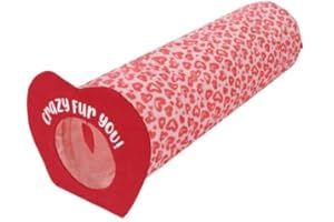 Floving Gatti Tunnel Giocattolo Pet, Gatti Tubo Pop Up Set, pieghevole Kitty Tunnel lungo, gattino giocattoli per interni, adatto anche per i cuccioli, conigli, cincillà (Rosso)